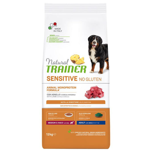 Natural Trainer Dog Sensitive Adult M/M Agnello