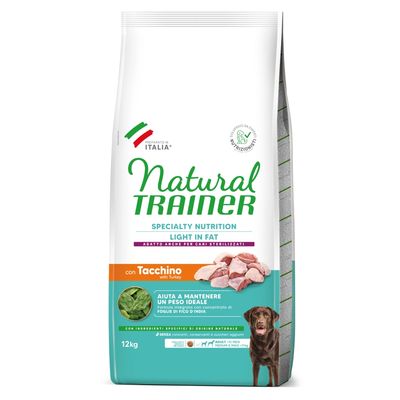 Natural Trainer Dog M&M Light In Fat Tacchino 12 Kg