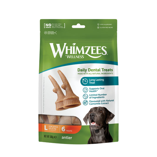 Whimzees Busta Antler L 6pz