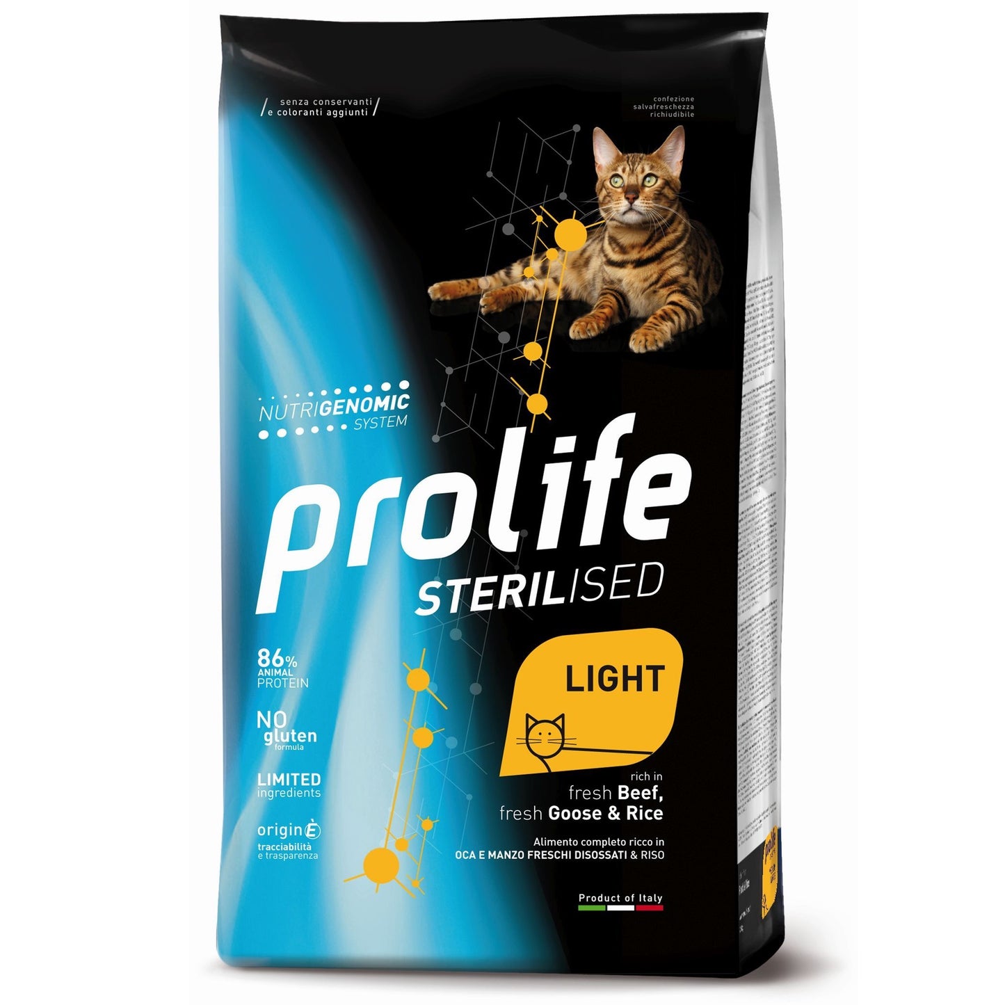 Prolife Cat Sterilizzato Light Oca/Manzo 1,5 Kg