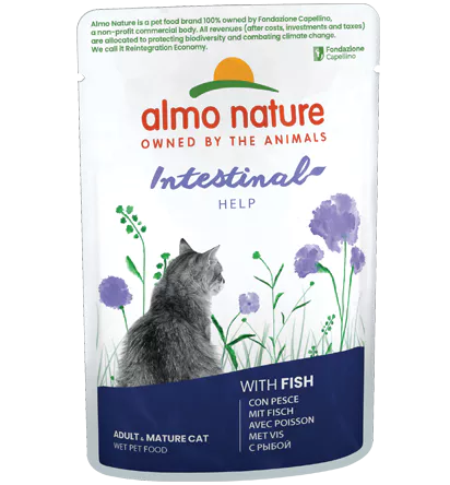 Almo Holistic Functional Digestive Help Cats 70 G Con Pesce