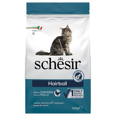 Schesir Cat Hairball Ricco In Pollo