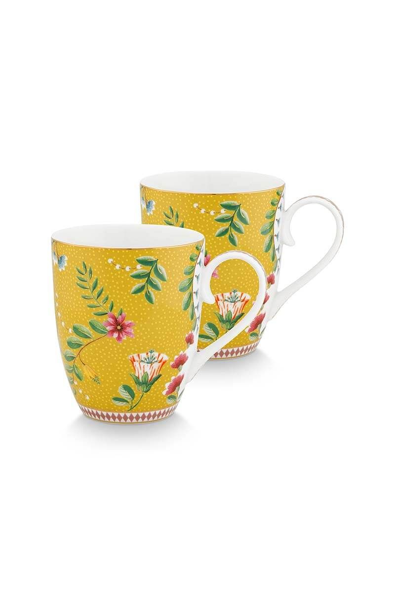 Set/2 Mug Large La Majorelle Yellow
