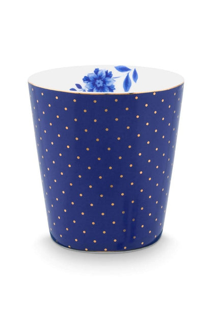 Set/2 Mug Piccola senza orecchio Puntini Reali e Tea Tip Blu
