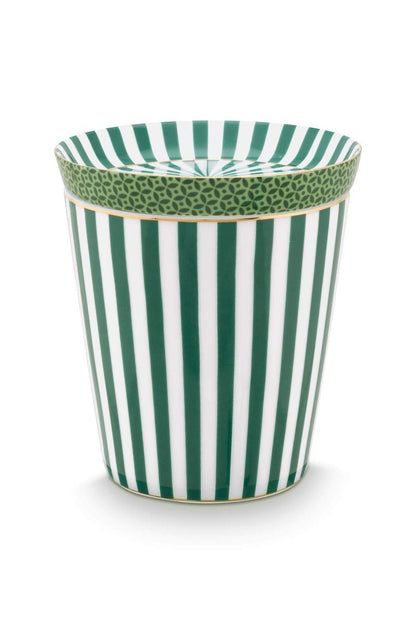 Mug Piccola senza orecchio Strisce Reali e Tea Tip Verde