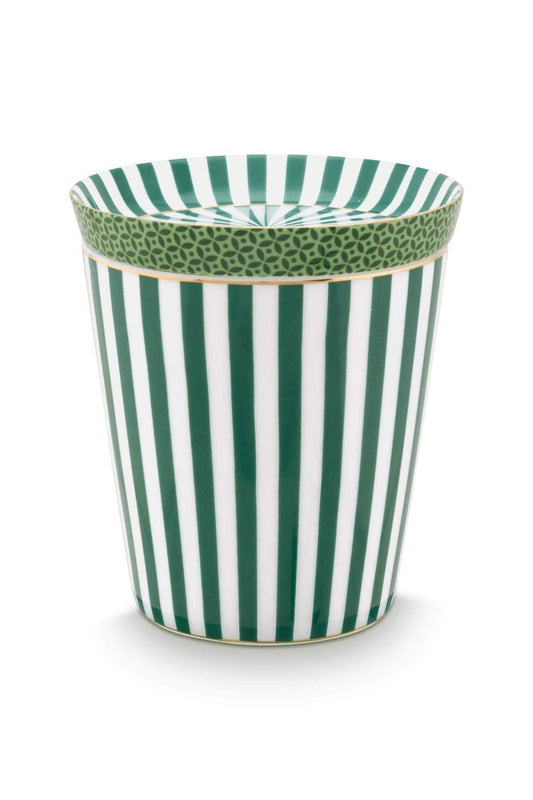 Mug Piccola senza orecchio Strisce Reali e Tea Tip Verde