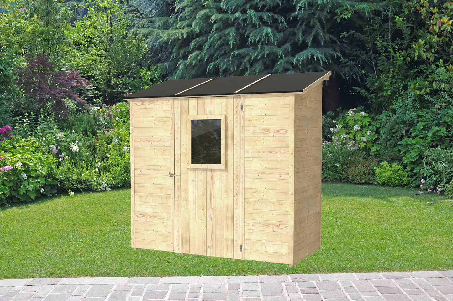Casetta Vaniglia Addossata 207x102 cm PSF pefc