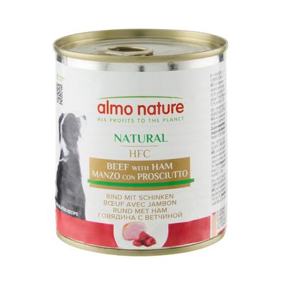 Almo Hfc Natural DogsCon Manzo e Prosciutto