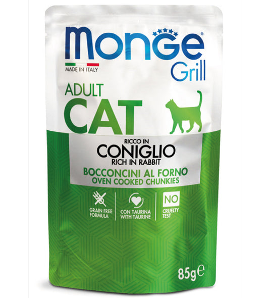 Monge Cat Grill Mix Adult Coniglio Agnello 85x12gr