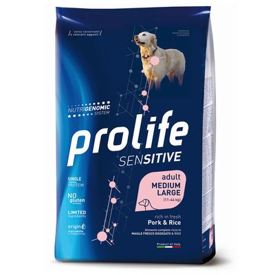 Prolife Dog Sensitive Adult Maiale M/L