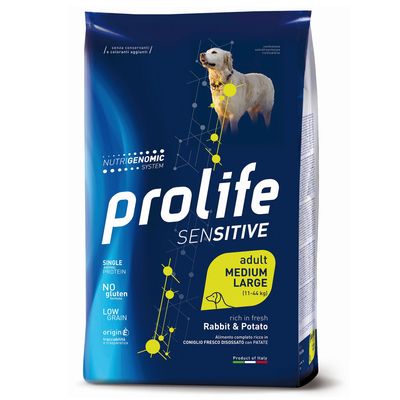 Prolife Dog Sensitive Adult Coniglio M/L