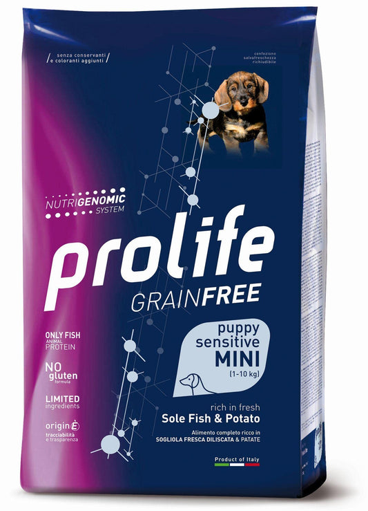 Prolife Dog Grain Free Sensitive Puppy Sogliola Mini