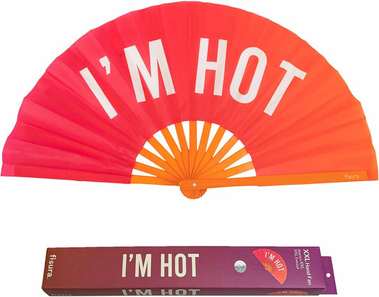 Ventaglio  “I’m hot” pink and orange gradient