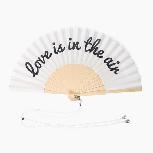 Ventaglio “Love is in the air” black and white