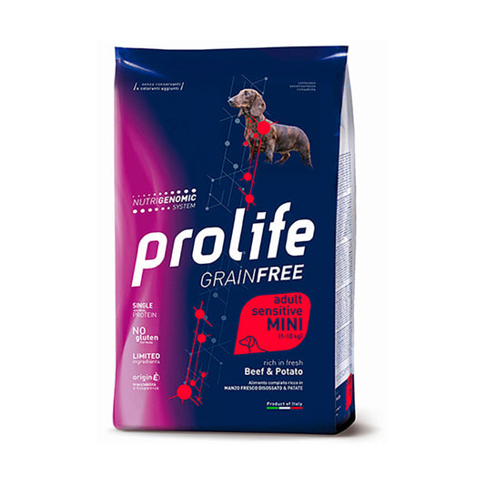 Prolife Dog Grain Free Sensitive Adult Manzo Mini