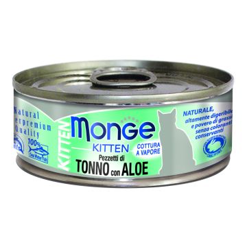Monge Cat Jelly Pezzi Tonno/Bonito/Aloe - Kitten 80gr