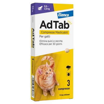 Adtab Compresse Masticabili Gatti 0,5 - 2,0 Kg
