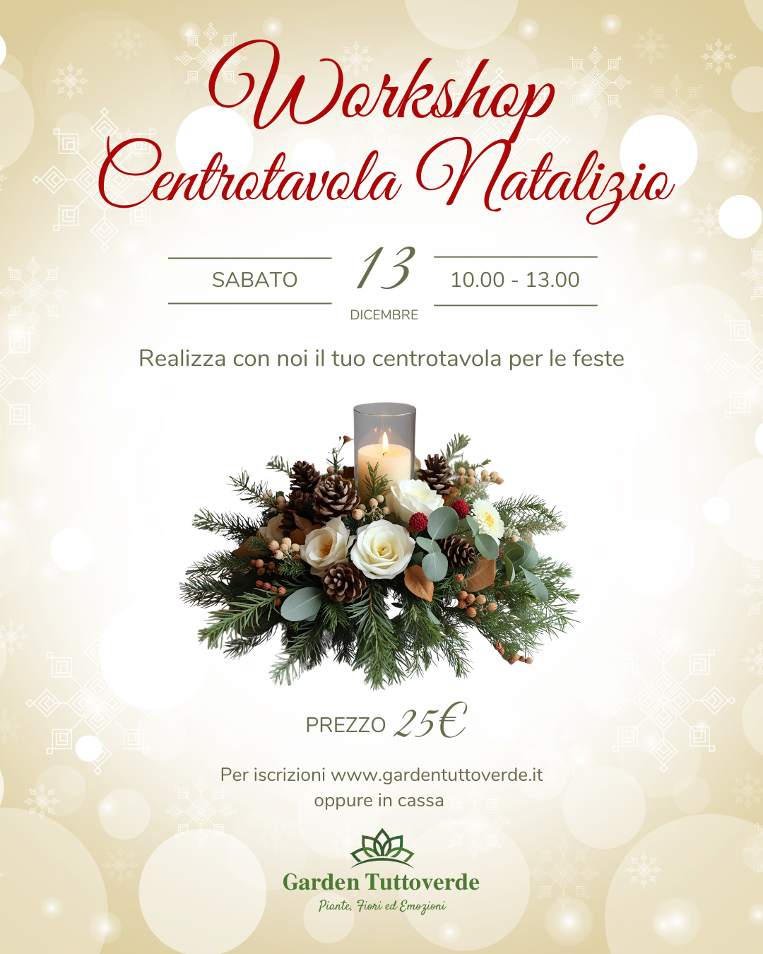 Workshop Centrotavola Natalizio
