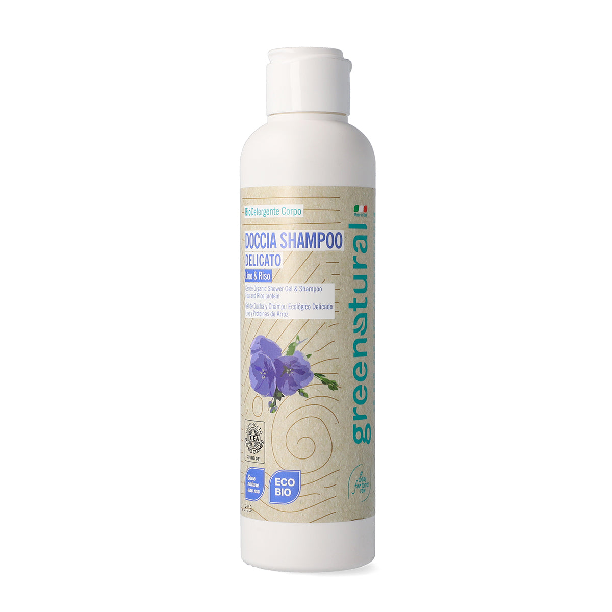 Doccia Shampoo Delicato Lino & Riso - ecobio
