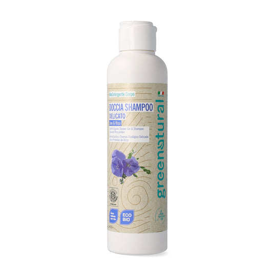 Doccia Shampoo Delicato Lino & Riso - ecobio