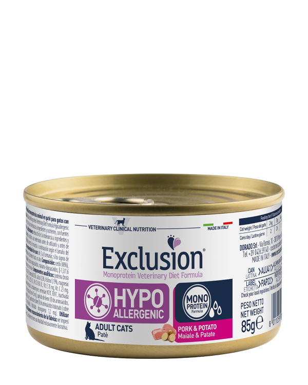 Exclusion Cat Hypoallergenic Maiale E Pot