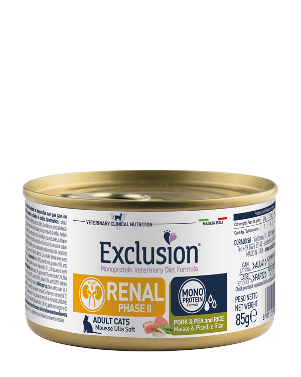 Exclusion Cat Renal Phase 2 Maiale & Piselli & Riso