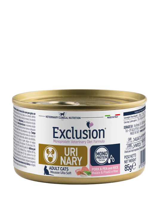Exclusion Cat Urinary Stress Maiale & Piselli & Riso