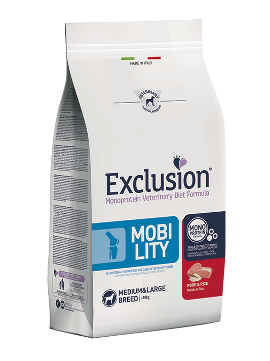 Exclusion Dog Mobility Maiale & Riso Medium/L