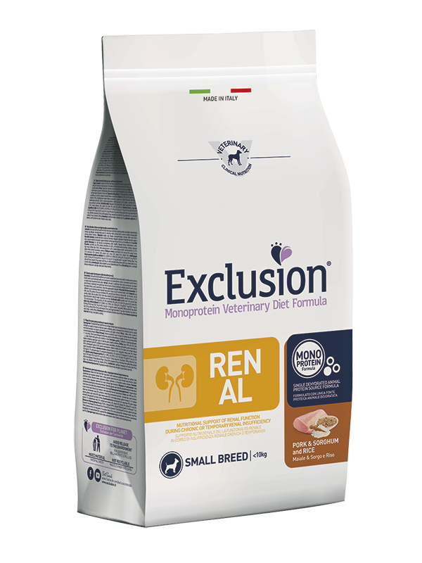 Exclusion Dog Renal Maiale & Sorgo & Riso Small