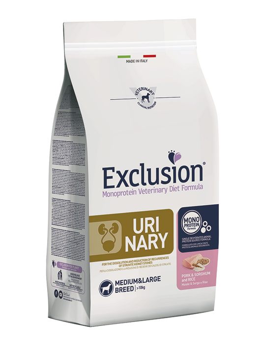 Exclusion Dog Urinary Maiale & Sorgo & Riso Small