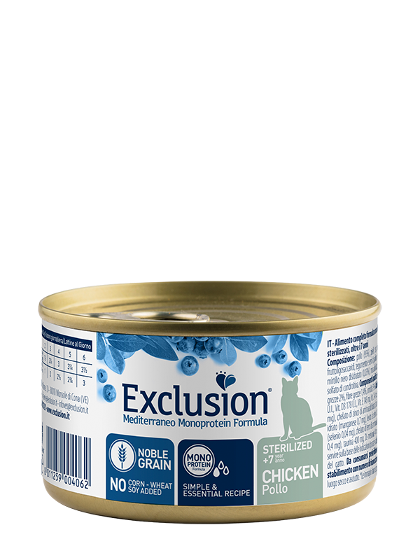 Exclusion Mediterraneo Cat Sterilized +7 Pollo