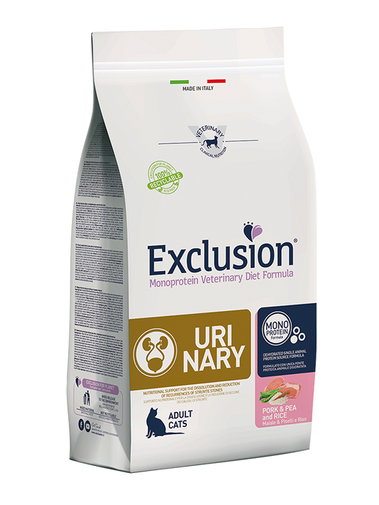 Exclusion Cat Urinary Maiale & Piselli & Riso