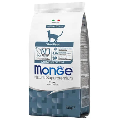 Monge Cat Sterilizzato Monoproteico Trota