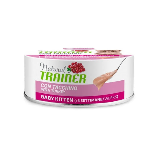 Natural Trainer Cat Baby Kitten Tacchino 80g
