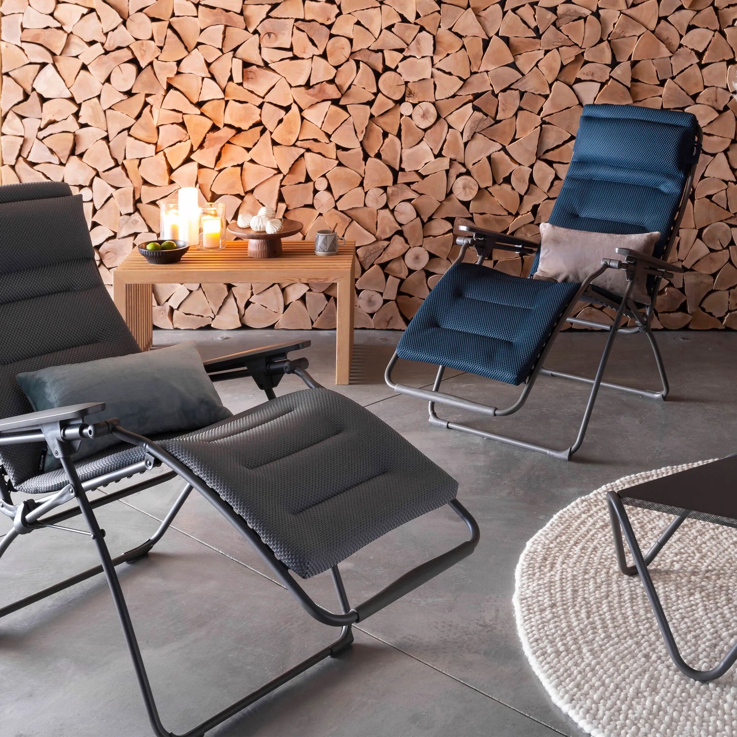 Poltrona Relax imbottita gravità zero Futura Bec Becomfort® Bleu Encre 8900