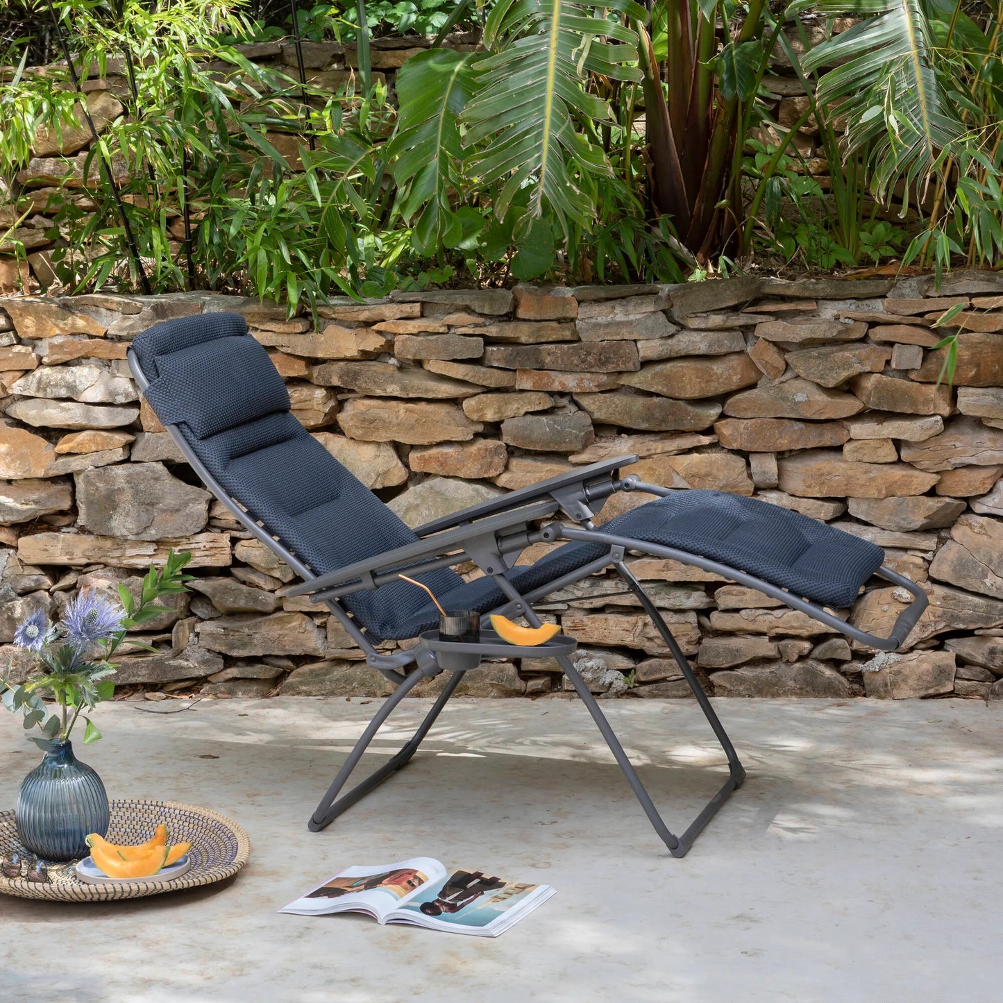 Poltrona Relax imbottita gravità zero Futura Bec Becomfort® Dark Grey 8902