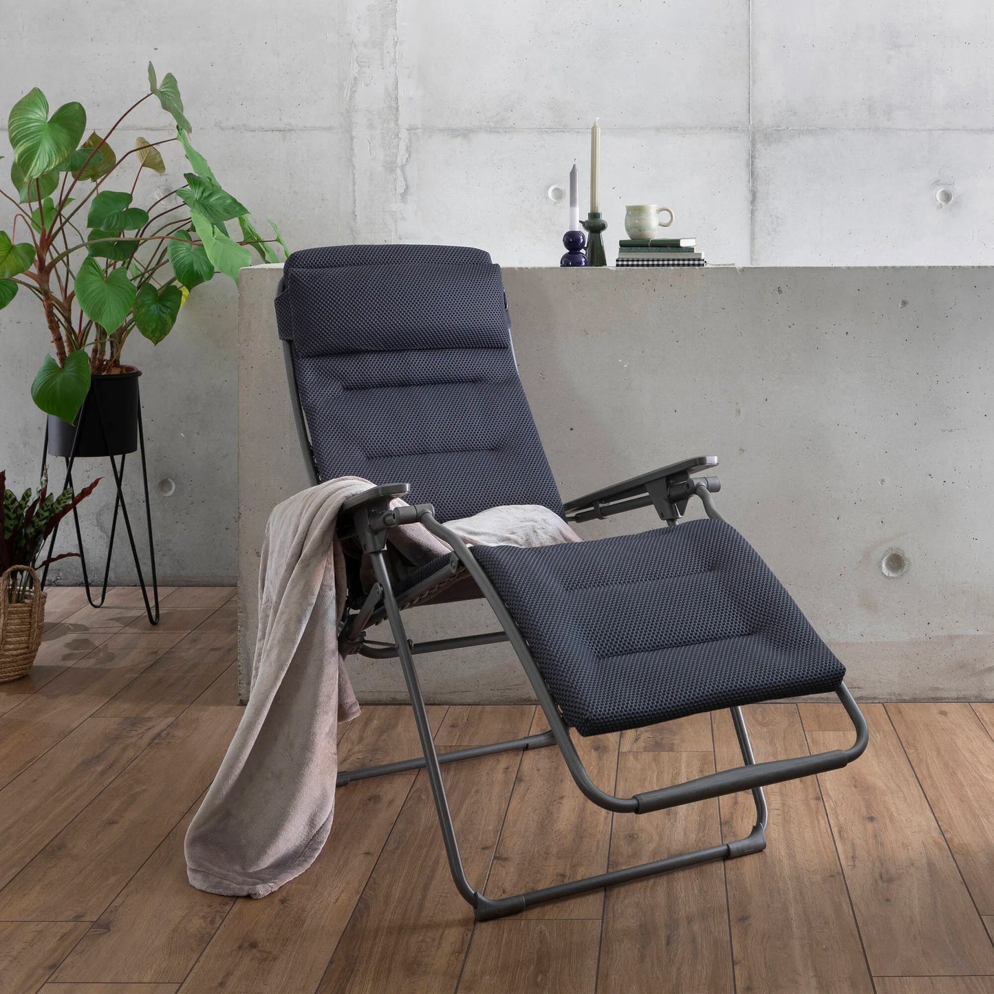 Poltrona Relax imbottita gravità zero Futura Bec Becomfort® Dark Grey 8902