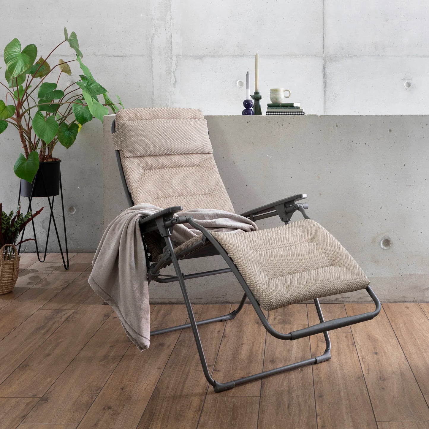 Poltrona Relax imbottita gravità zero Futura Bec Becomfort® Moka 9935