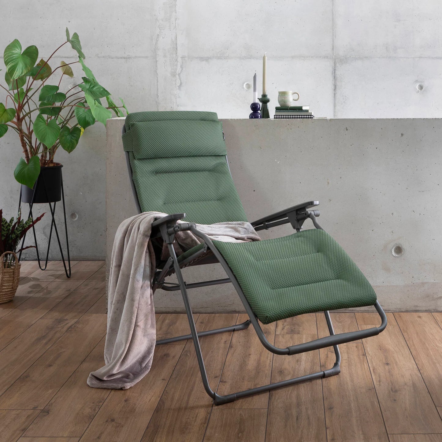 Poltrona Relax imbottita gravità zero Futura Bec Becomfort® Olive 9548