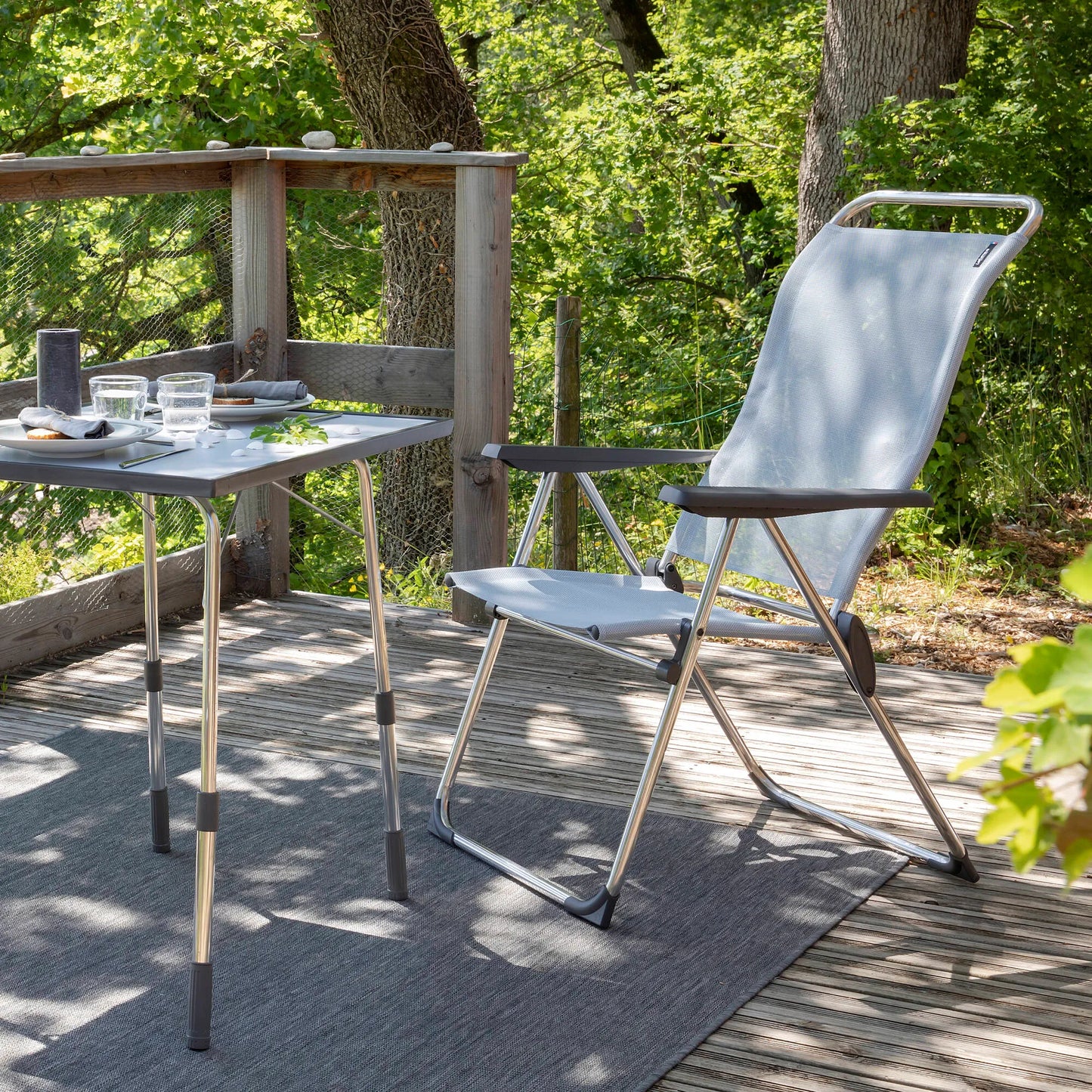 Poltrona pieghevole multi-posizione Alu Cham Batyline® Ciel  2632