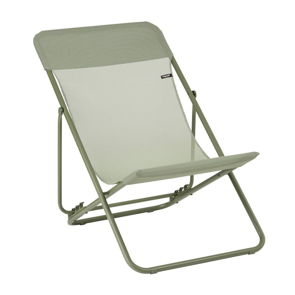 Sedia a sdraio pieghevole multi-posizione Maxi Transat Batyline® Cb Moss 9874