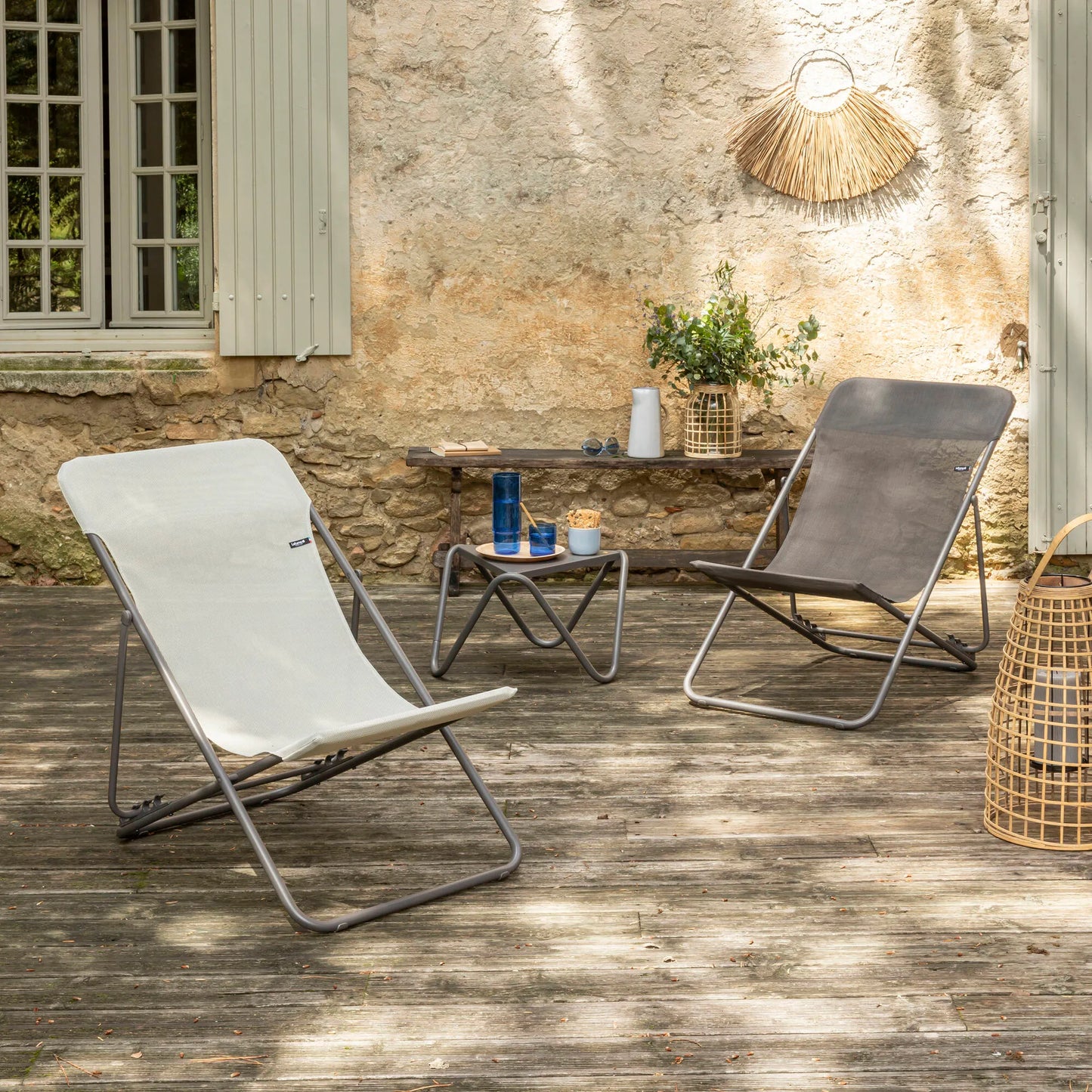 Sedia a sdraio pieghevole multi-posizione Maxi Transat Batyline® Graphite 8717