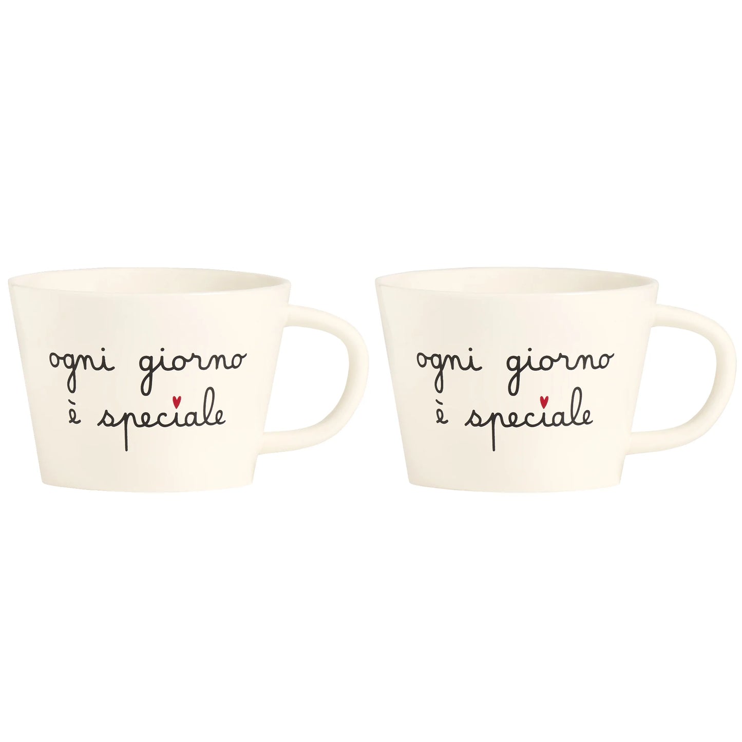 Set 2 Tazze Colazione Ogni Giorno E' Speciale