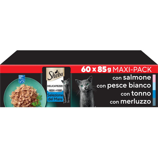Sheba Delicatezze In Gelatina Selezione Del Mare 60x85g
