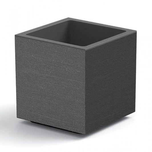 Vaso Cubo Matheria 40cm Antracite