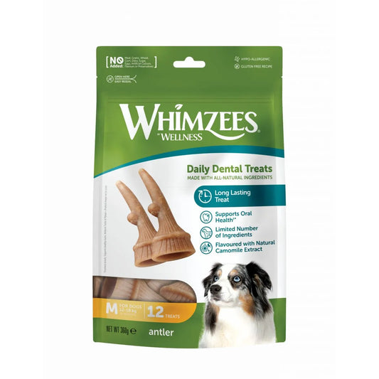 Whimzees Busta Antler M 12pz
