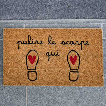 Zerbino Pulire Le Scarpe Qui