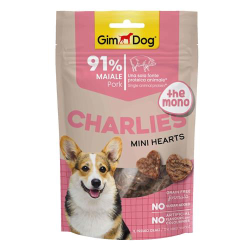 Gimdog Charlies The Mono Mini Hearts Maiale 70gr
