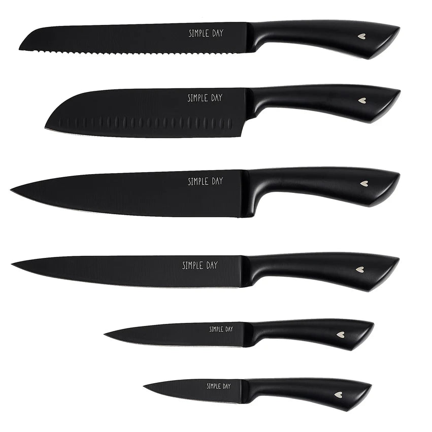 Set 6 Coltelli Per La Cucina Cuore