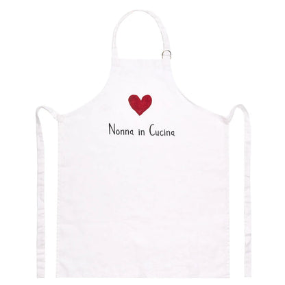 Grembiule Bianco Nonna In Cucina 70x85